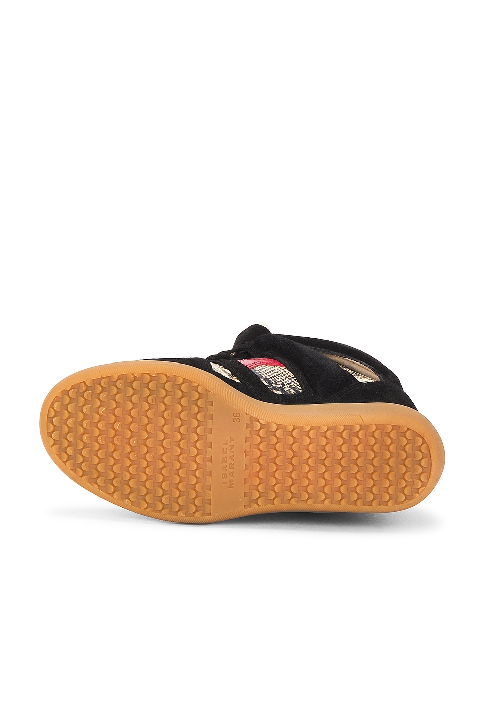 Isabel Marant Bekett Sneaker in Beige & Red | REVOLVE