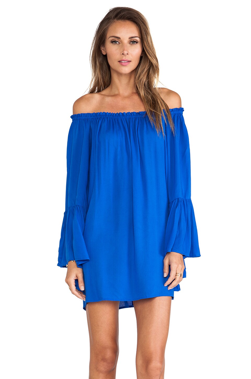 ruffle edge dress