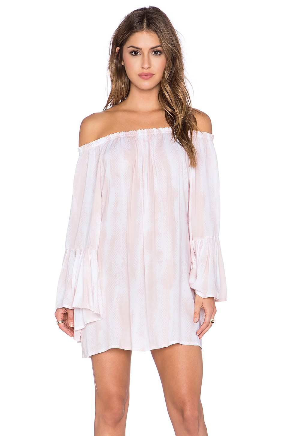 off the shoulder tunic dress