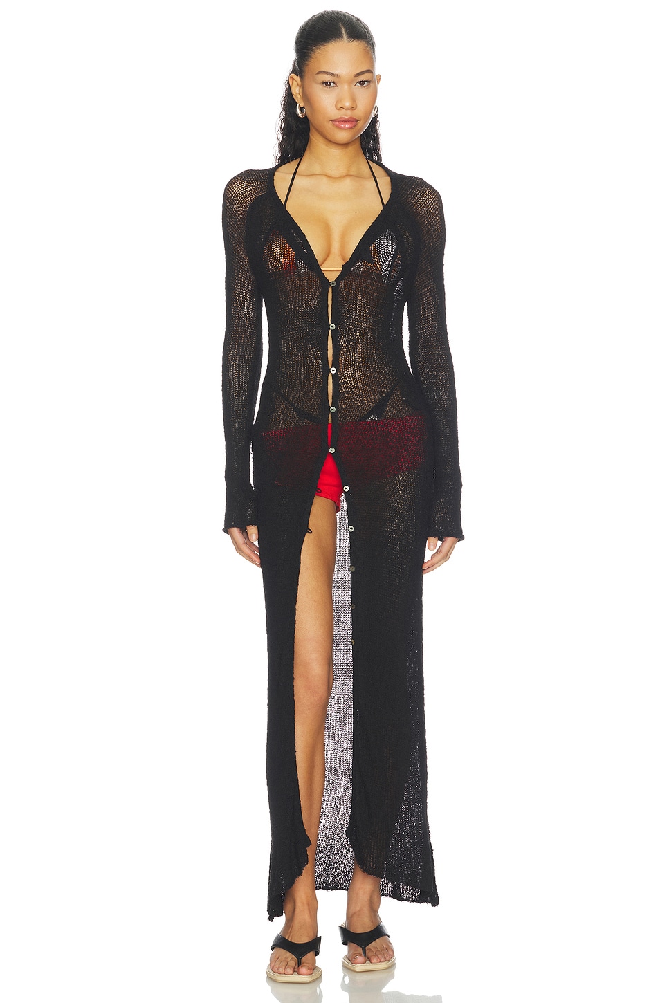 Jolene Button Front Duster - thumbnail 2