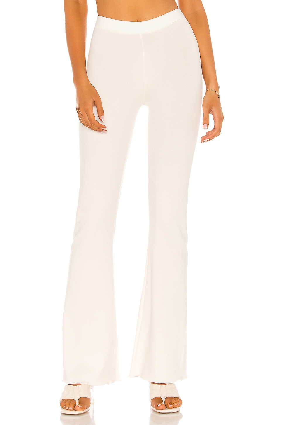 Indah Penne Boot Leg Pant in Chalk | REVOLVE