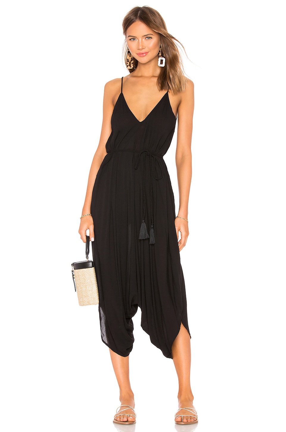 black all in one jumpsuit