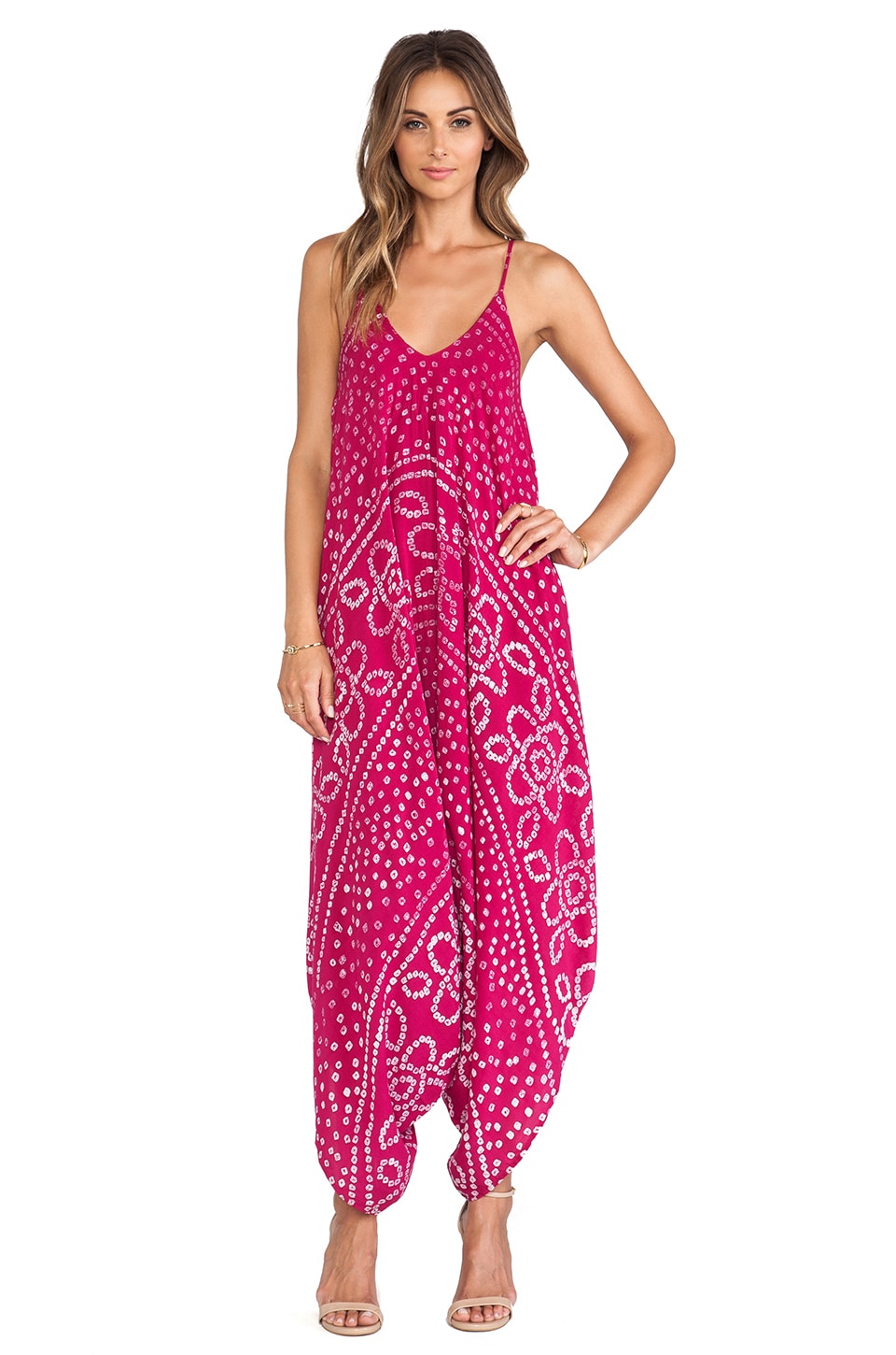 pink all in one jumpsuit