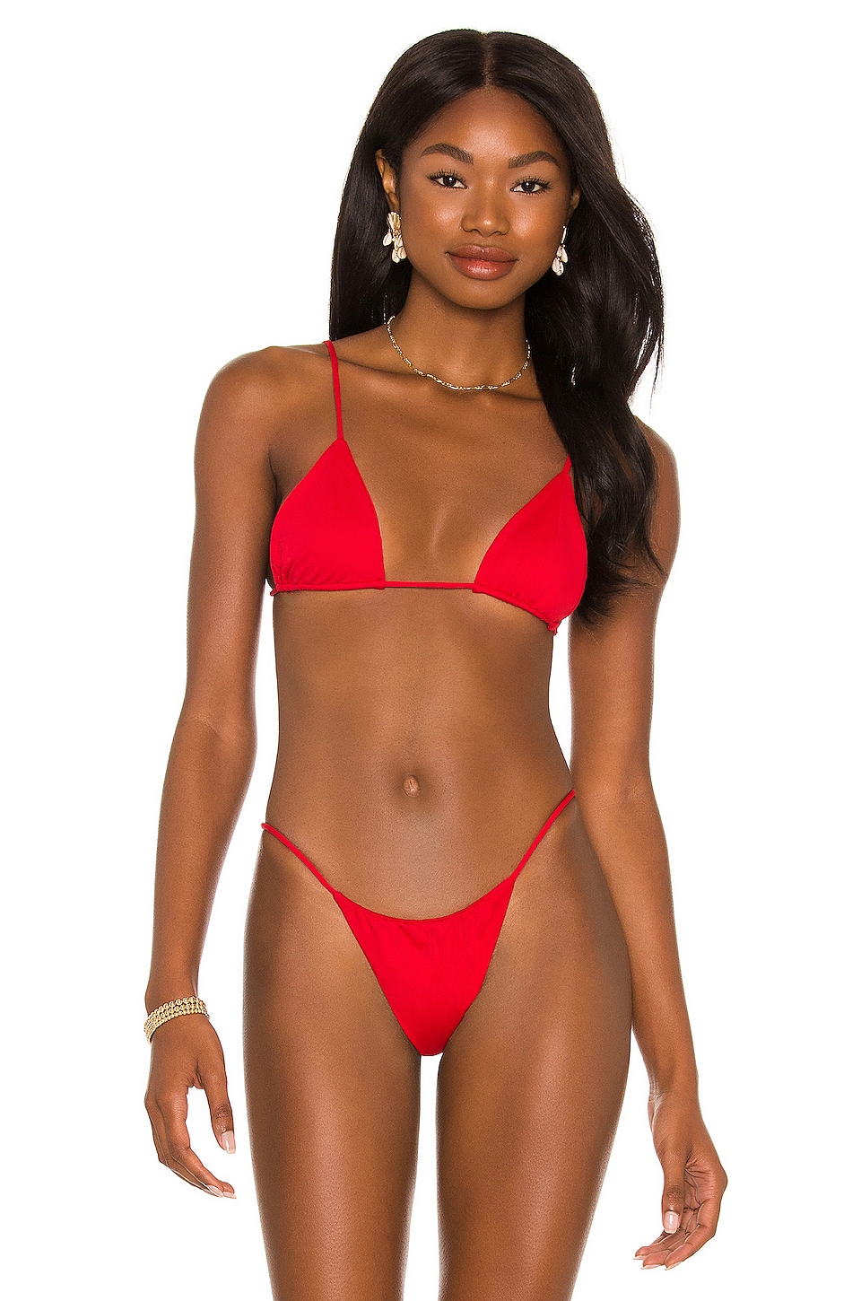 Revolve Women Sport & Swimwear Swimwear Bikinis Triangle Bikinis Gia Triangle Bikini top in Red. 