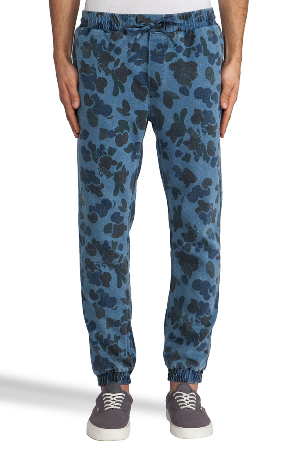 camo blue pants