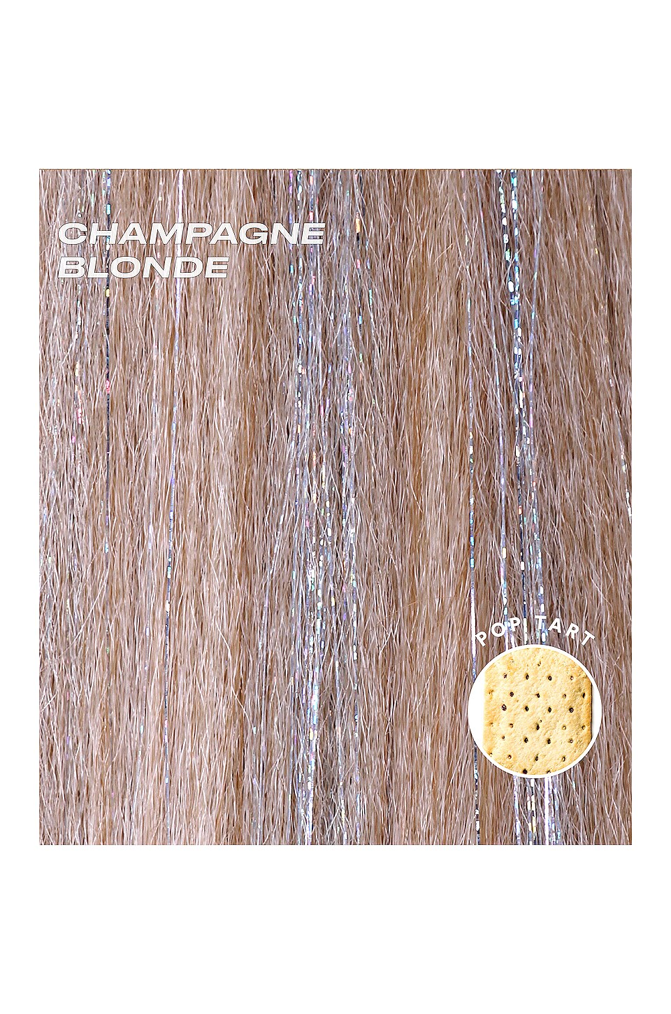 view 1 of 4 Kacey Pony in Champagne Blonde & Silver Tinsel