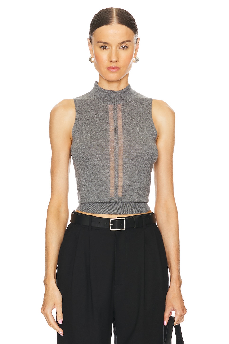 IRO Lorette Top in Dark Grey | REVOLVE