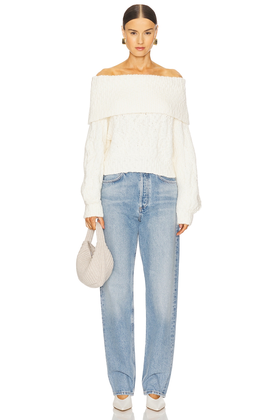 $395 Sz sold XS IRO Like Ivory Ecru Sweater