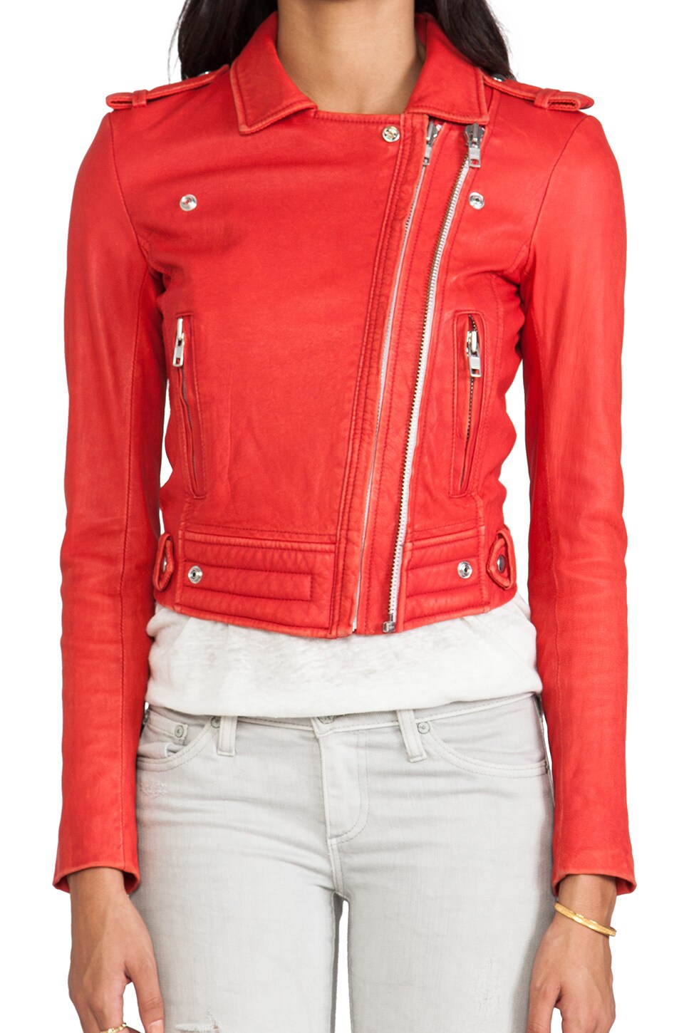 Iro Luiga Jacket In Red Revolve