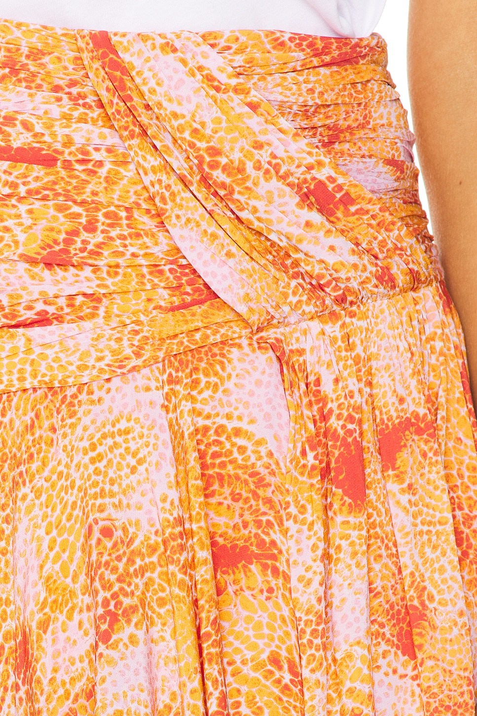 [nuuanu ] / ☆ Vida Skirt / Orange Tropical Tango Tie-Dye Two-Piece Skirt Set (Orange) · NanaMacs