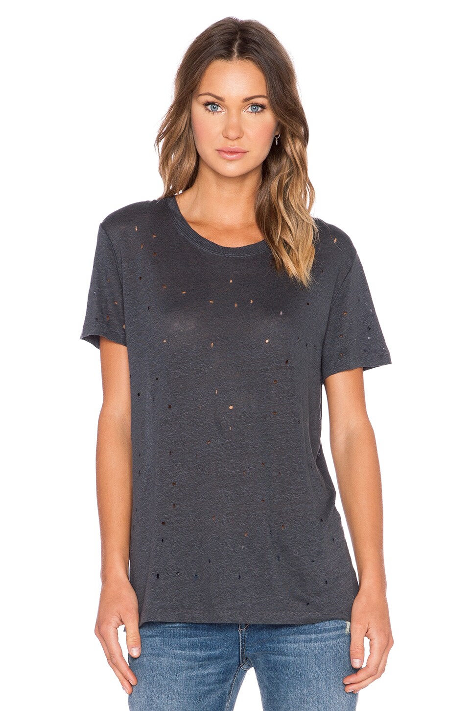IRO Clay Tee in Dark Grey | REVOLVE