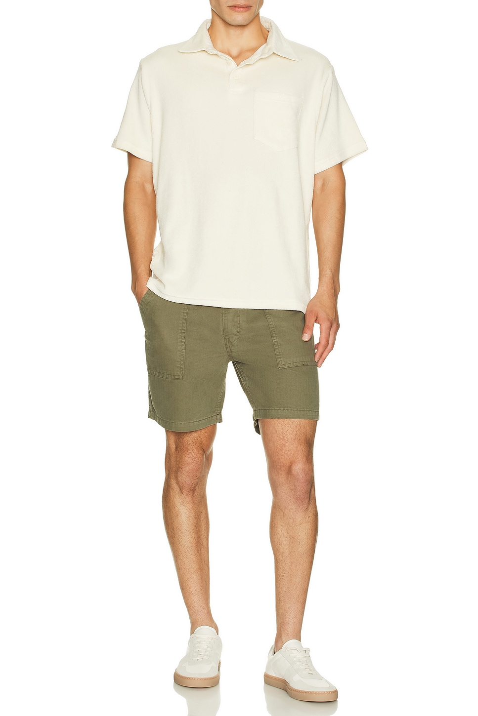 【Rest & Recreation】★TERRY POLO SHIRT★ Resort Terry Polo - White – SEA CULTURE