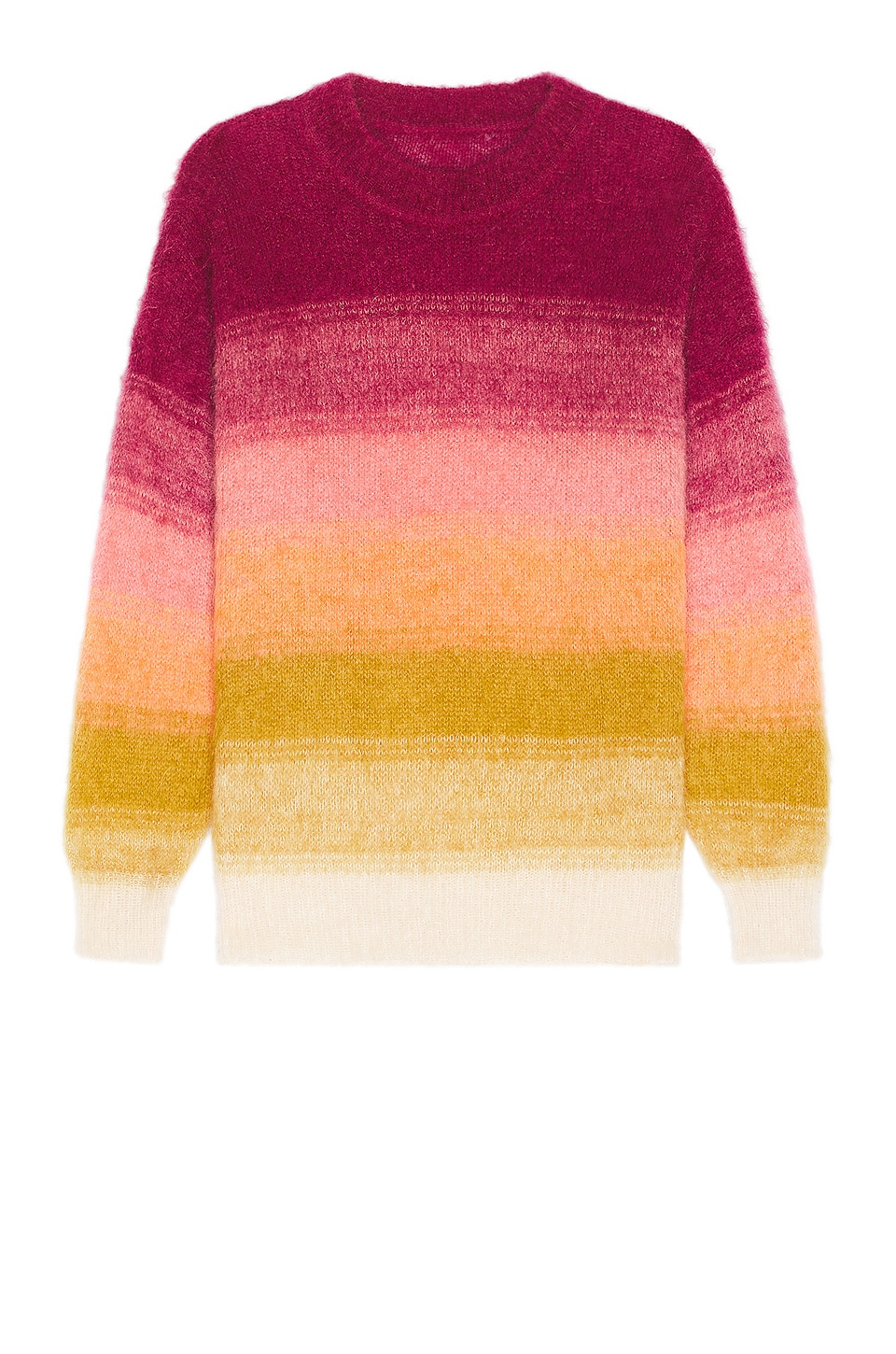 Isabel Marant Drussellh Gradient Brushed Sweater in Raspberry & Ocre ...