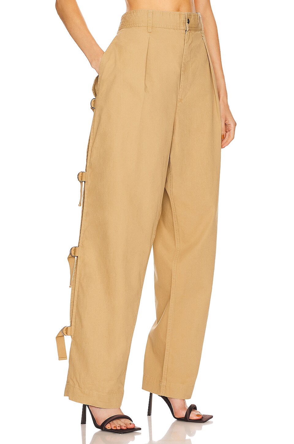Isabel Marant Ogiel Light Cotton Pants in Light Khaki