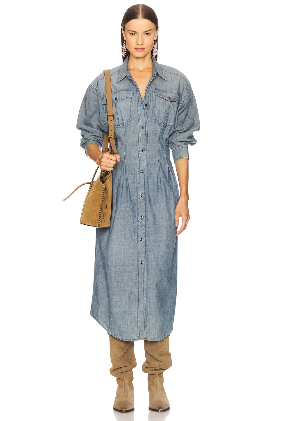 Isabel Marant Etoile Nolwen Dress in Blue | REVOLVE