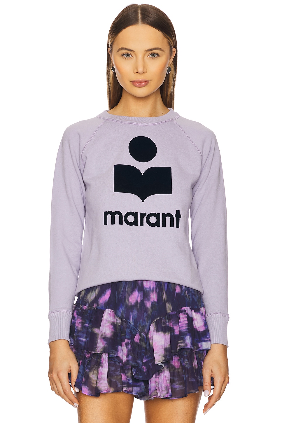 その他 ISABEL MARANT ETOILE Mud cotton blend Millyny sweatshirt Isabel Marant Etoile Millyny Sweatshirt in Lilac & Dark Navy