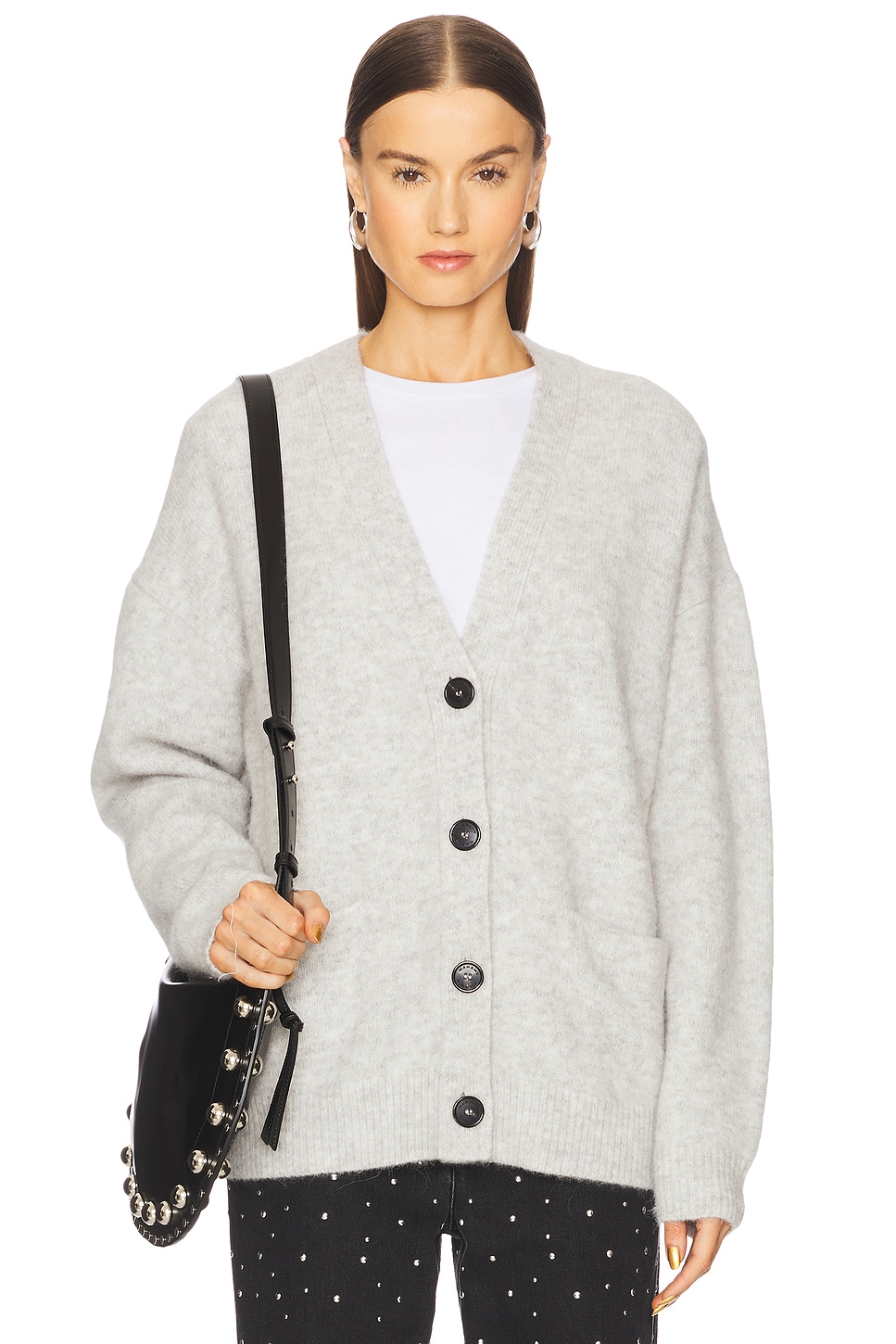 Isabel Marant Etoile Eborah Cardigan in Light Grey | REVOLVE