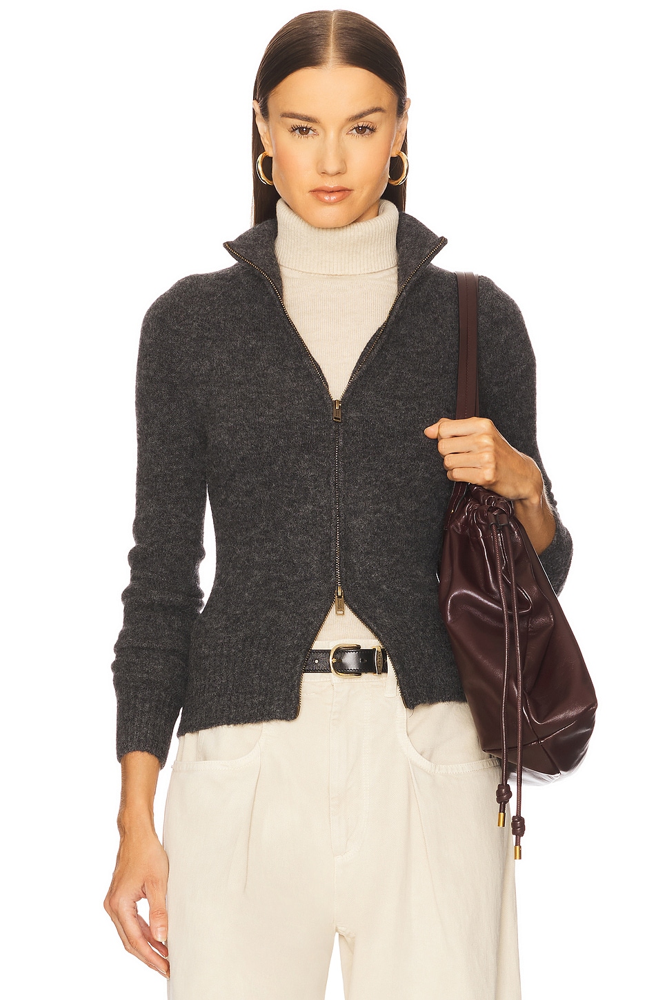 Isabel Marant Etoile Prunella Sweater in Dark Grey | REVOLVE