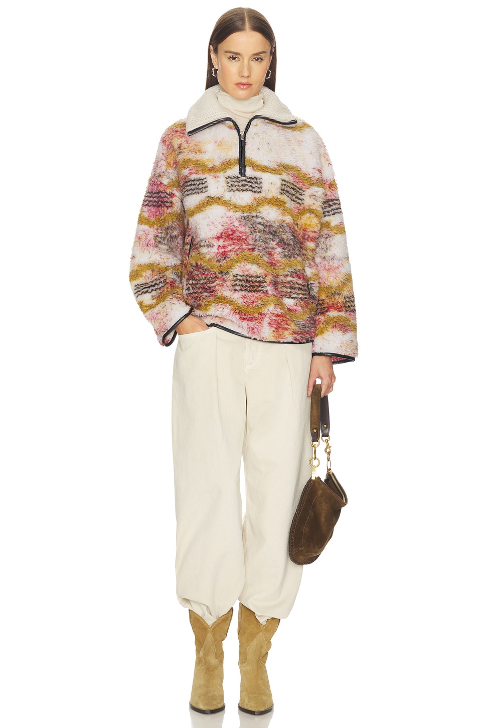 Isabel Marant Etoile Marner Jacket in Ecru & Ochre | REVOLVE