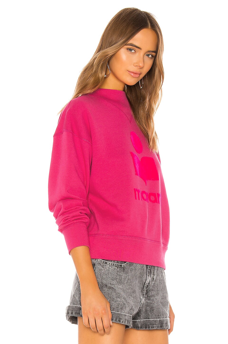 isabel marant pink sweatshirt