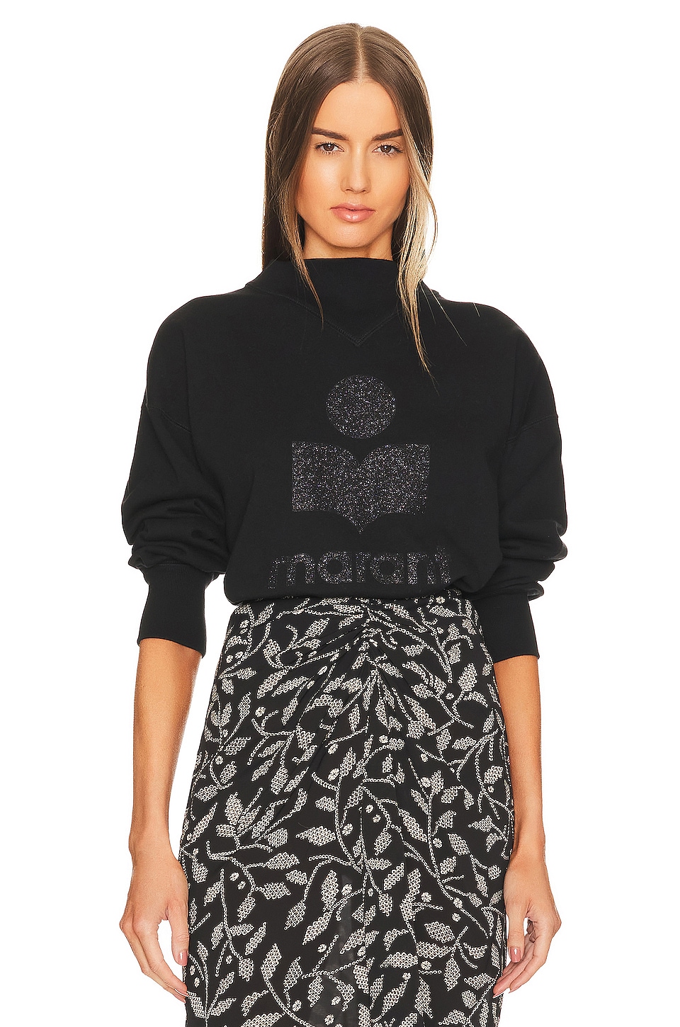 Isabel Marant Etoile Moby Pullover in Black REVOLVE