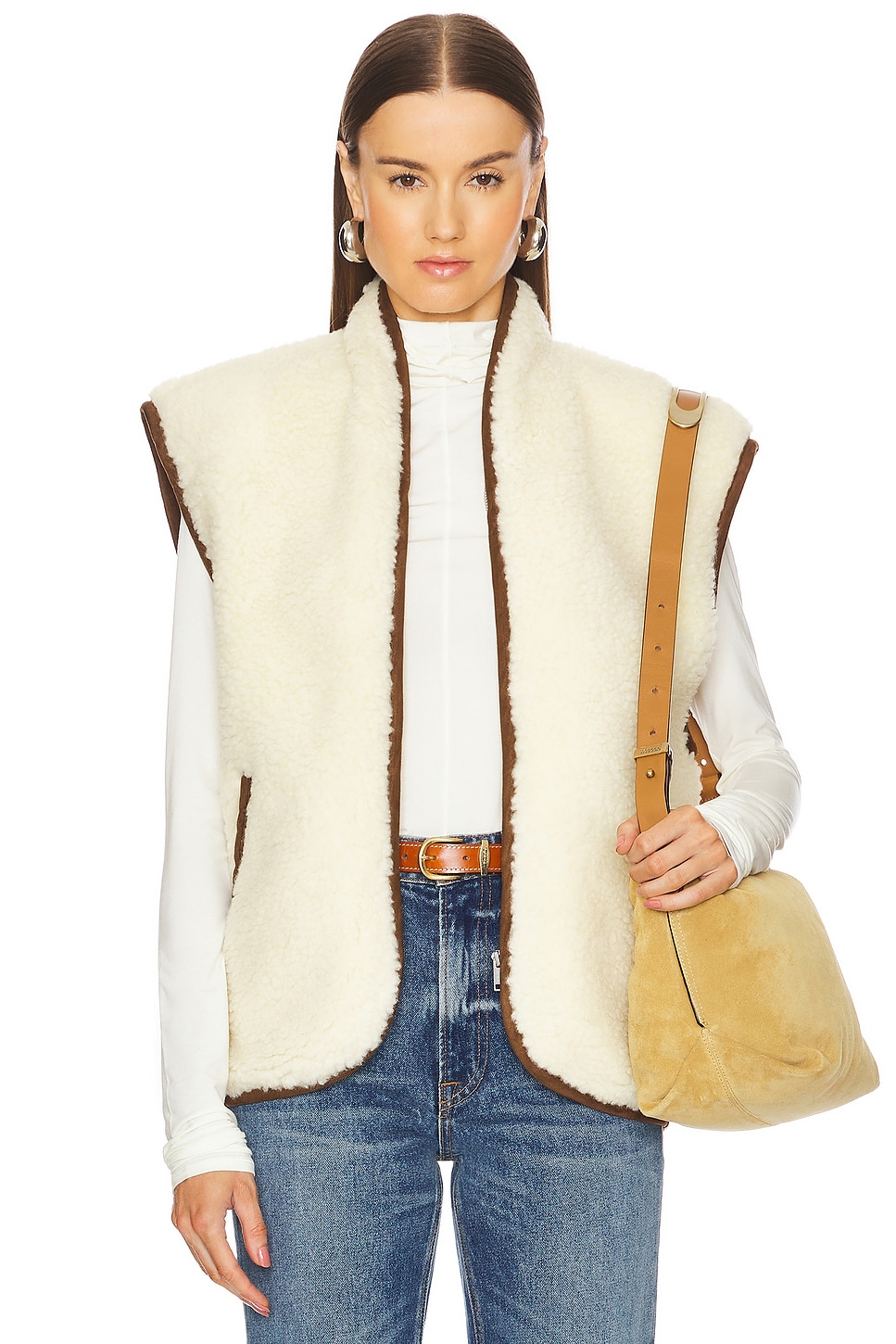 アウターその他 ISABEL MARANT ETOILE Woman Waistcoat Fuchsia PU0224FAA3L80E Women's Jackets Marant Etoile | ISABEL MARANT Official