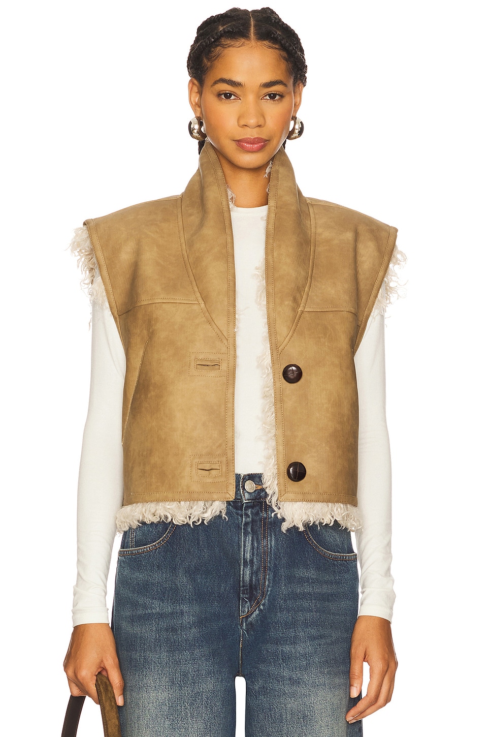 Isabel Marant Etoile CLARA ベスト - Taupe | REVOLVE