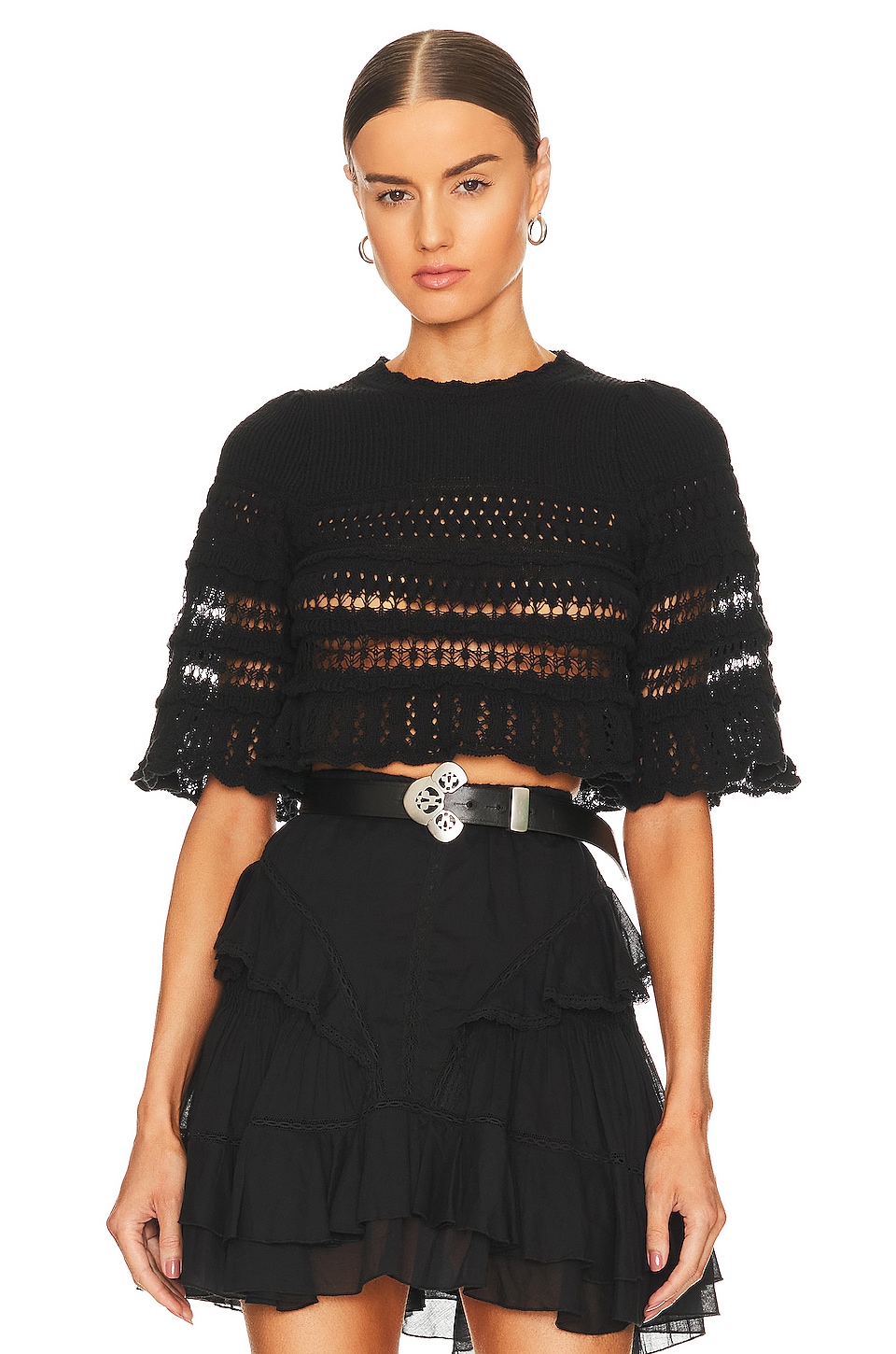 Isabel Marant Etoile Frizy Blouse in Black | REVOLVE