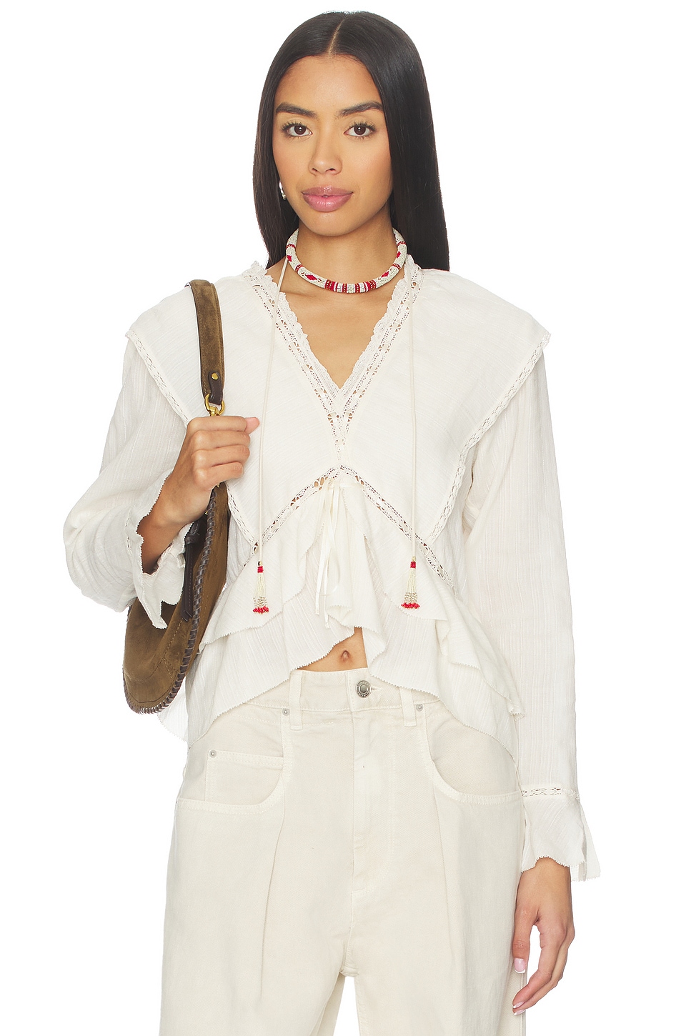 Isabel Marant Etoile Damienne Top in Ecru | REVOLVE