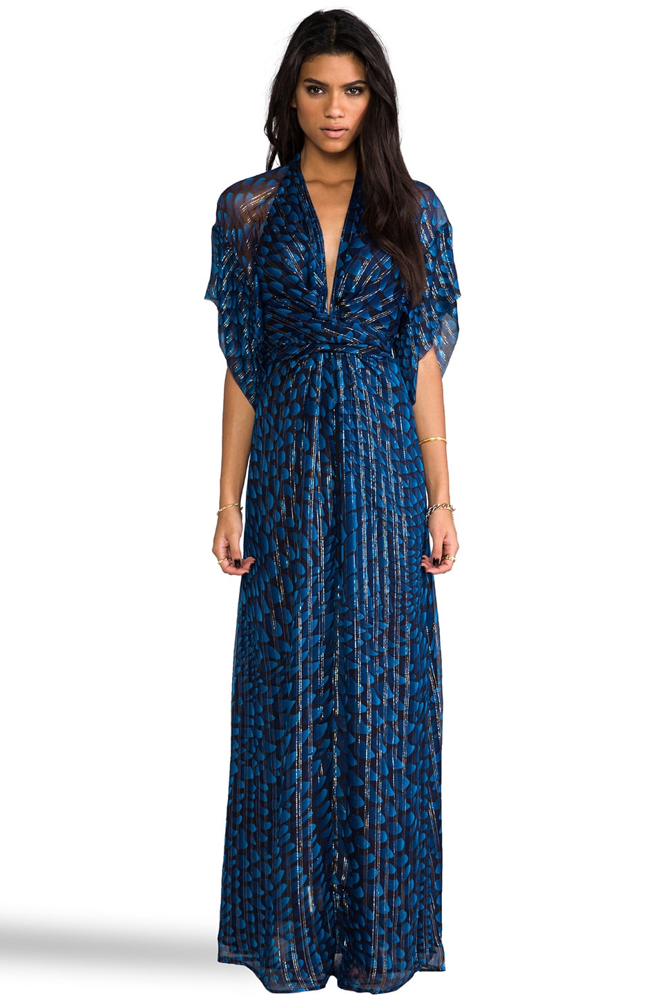 navy short sleeve maxi dress