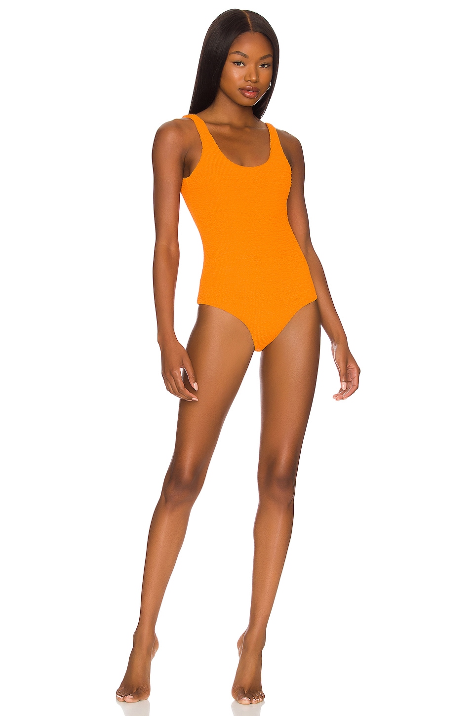 It's Now Cool Backless One Piece in Crimped Tangerine
