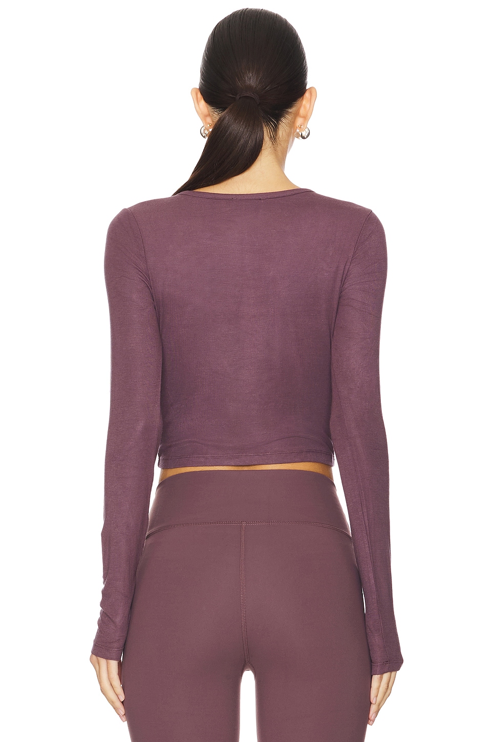 IVL Collective Long Sleeve Cropped Scoop Neck Top thumbnail