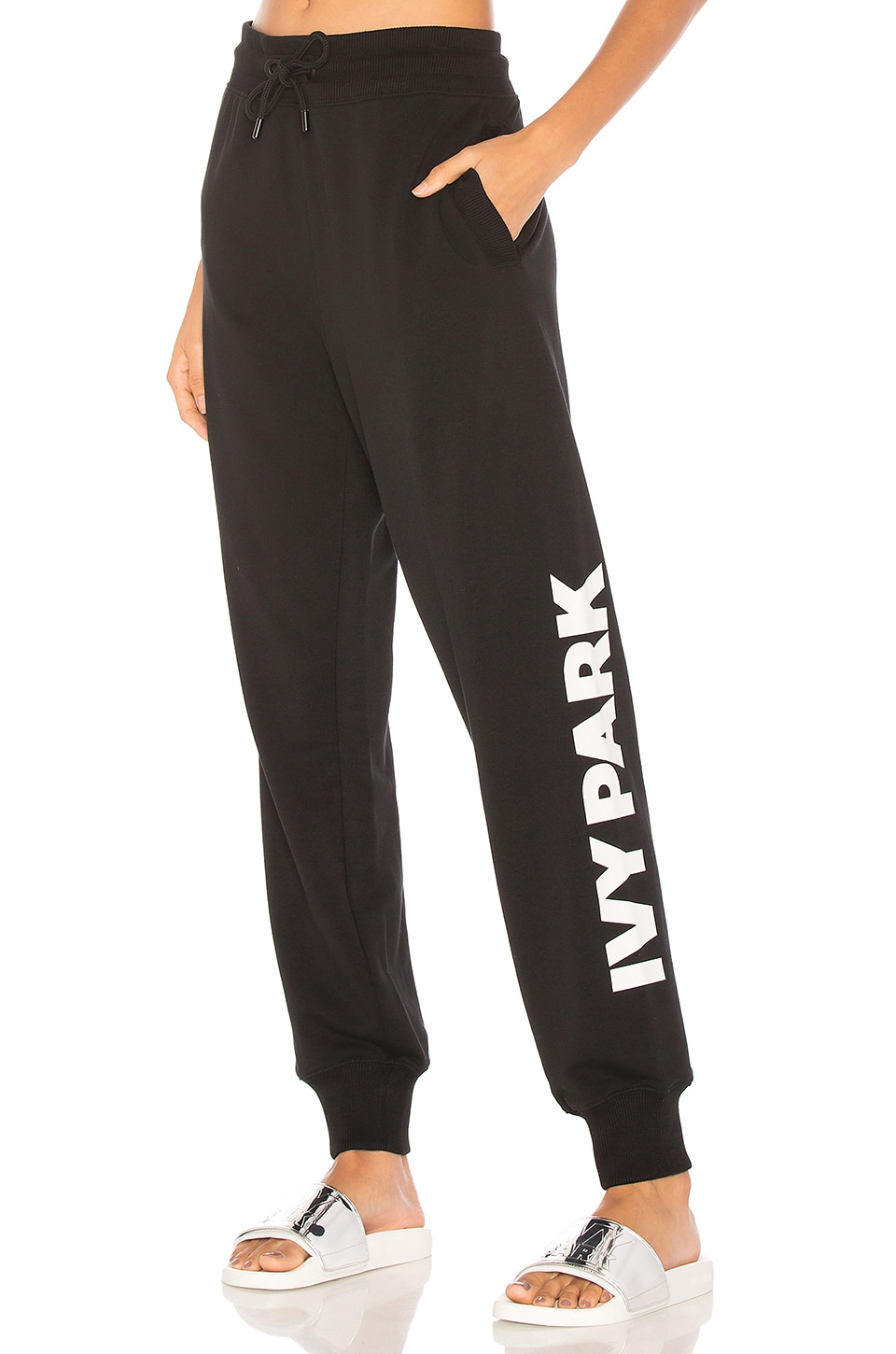 IVY PARK Casual Jogger in Black \u0026 White 
