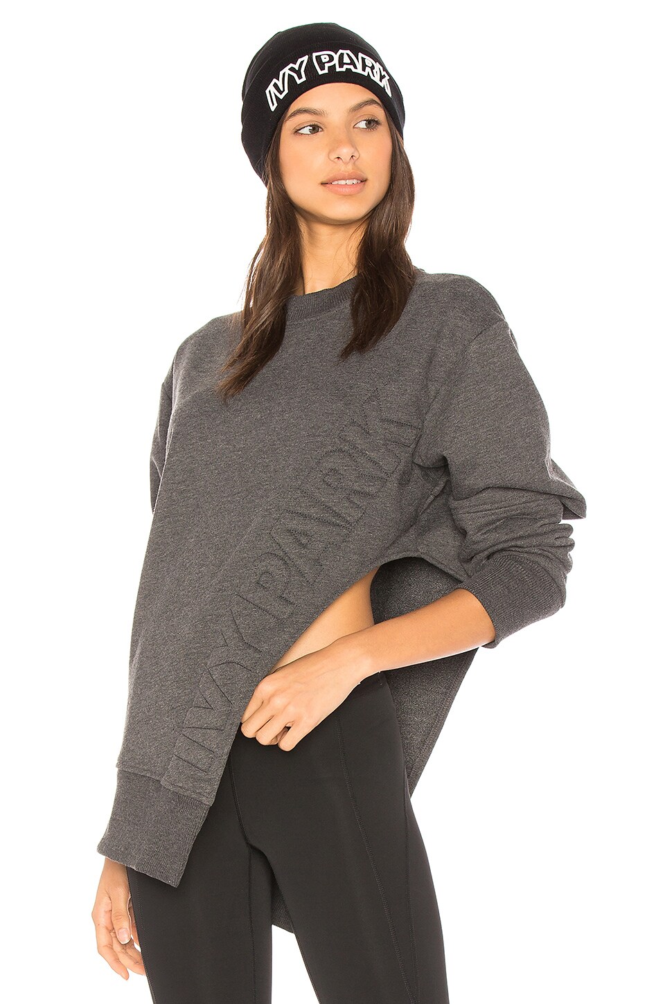 ivy park asymmetrical sweatshirt