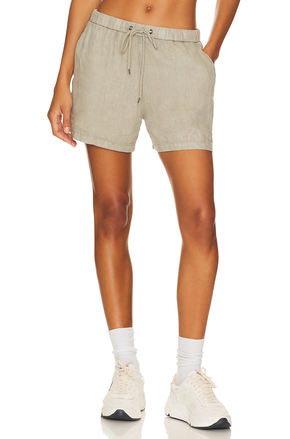 James Perse SHORT DE LONA DE LINO en Silt REVOLVE