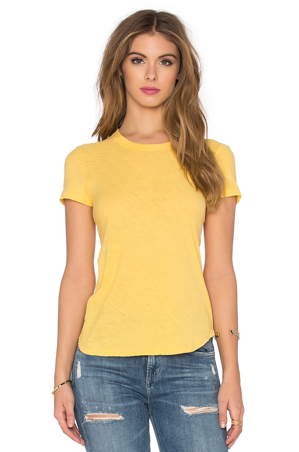 JAMES PERSE SHEER SLUB CREWNECK TEE