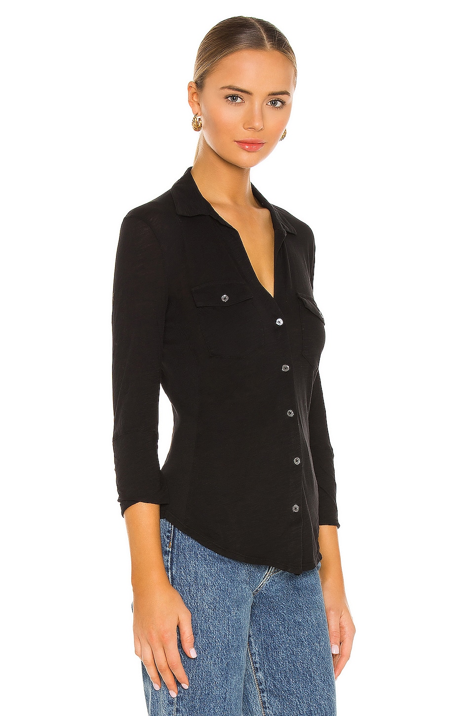 James Perse Contrast Panel Shirt thumbnail