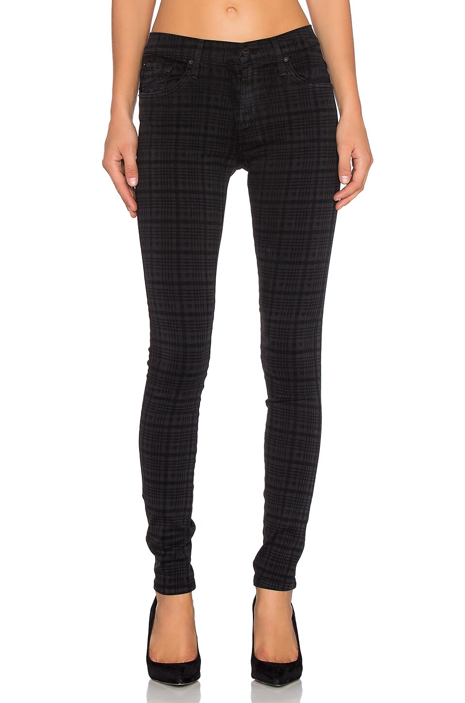 James Jeans James Twiggy Skinny in Slate Plaid REVOLVE