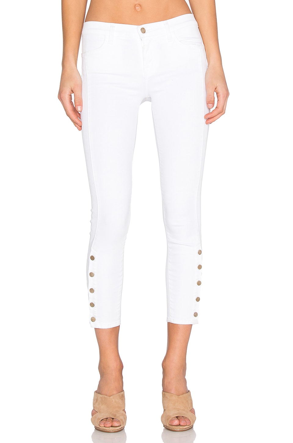 j brand white cropped jeans