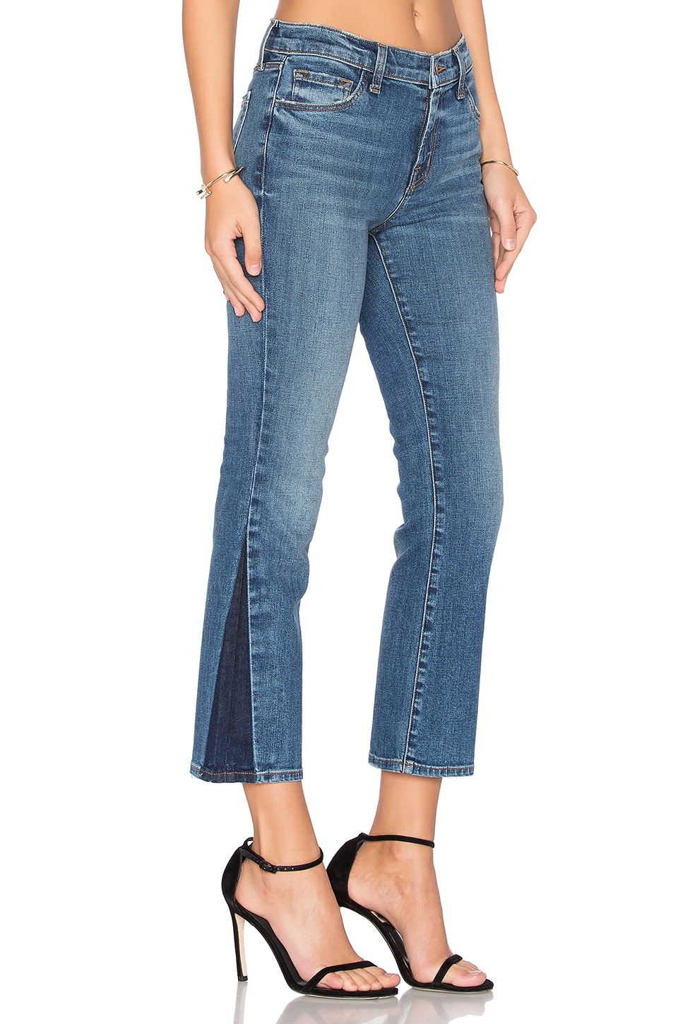 j brand selena mid rise crop boot jeans