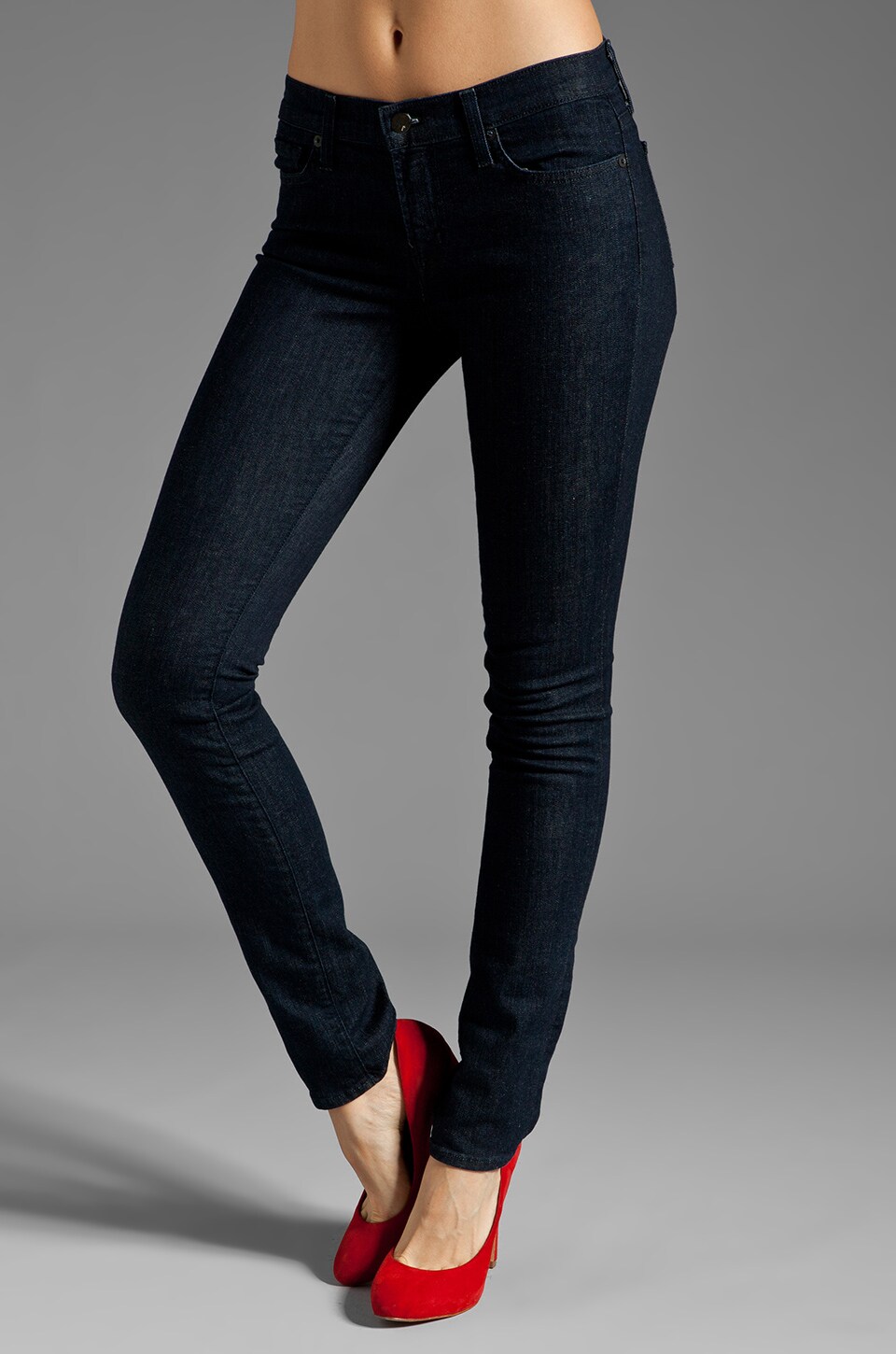 J Brand Mid Rise Stove Pipe Skinny in 