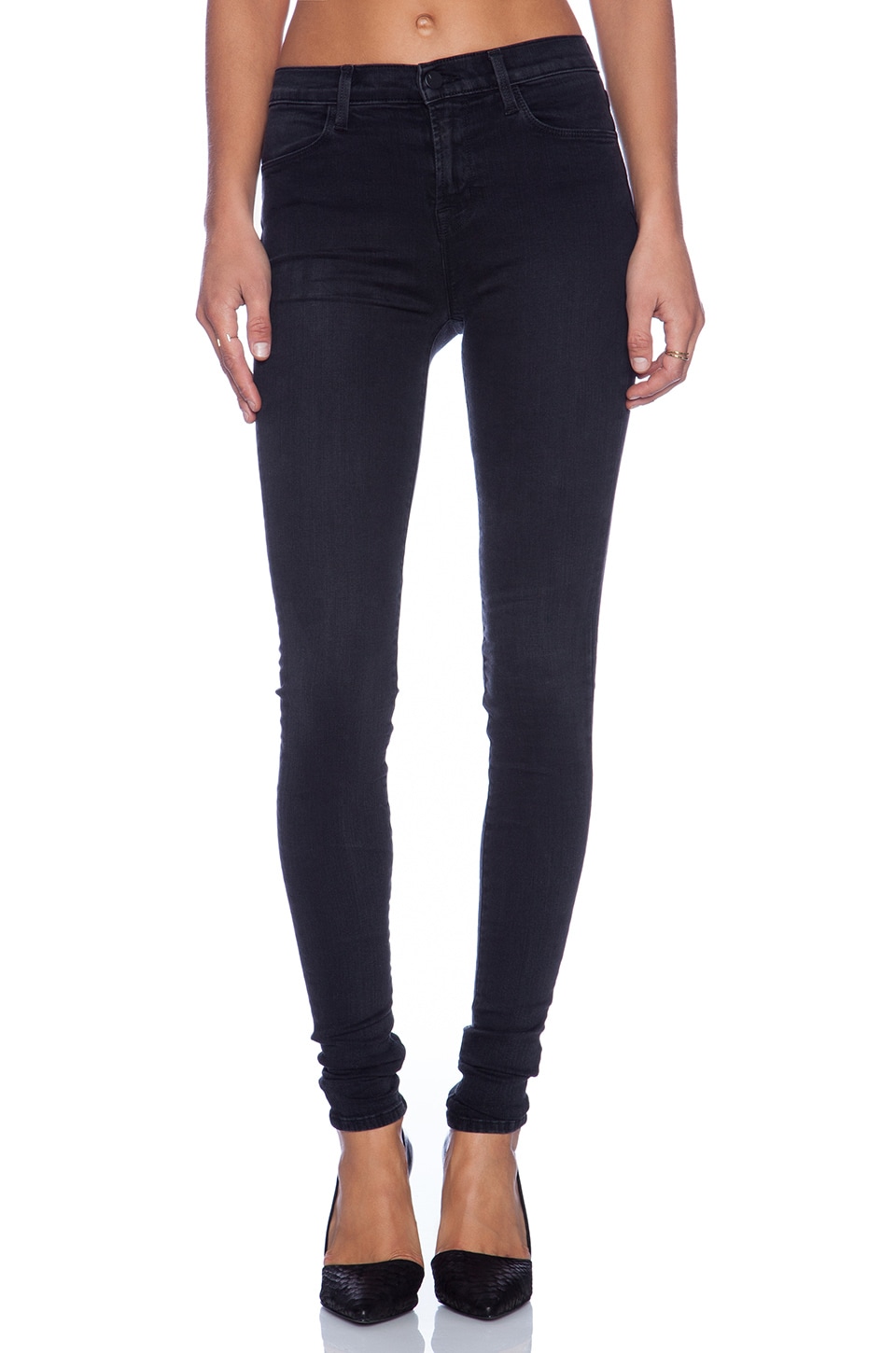 J Brand Jess High Rise Stacked Skinny in Digital | REVOLVE