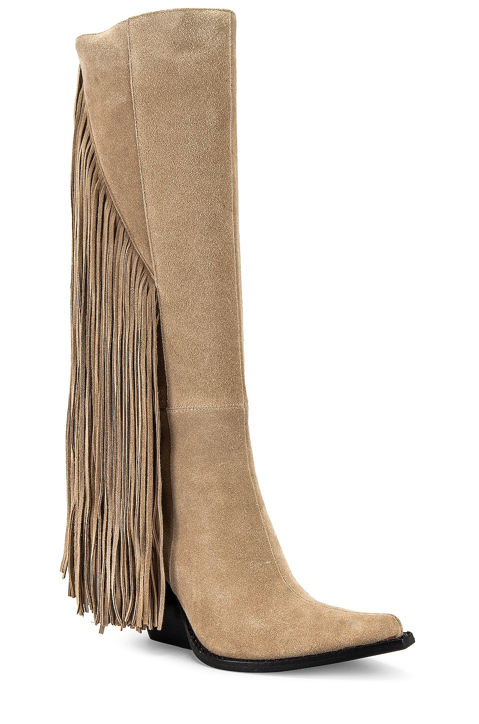 Jeffrey Campbell Cattle Boot in Beige Suede