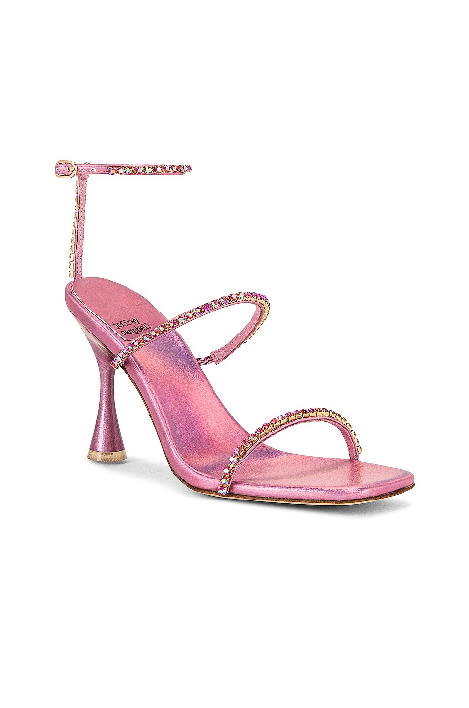 Jeffrey Campbell Demonica Heel in Pink Iridescent Combo