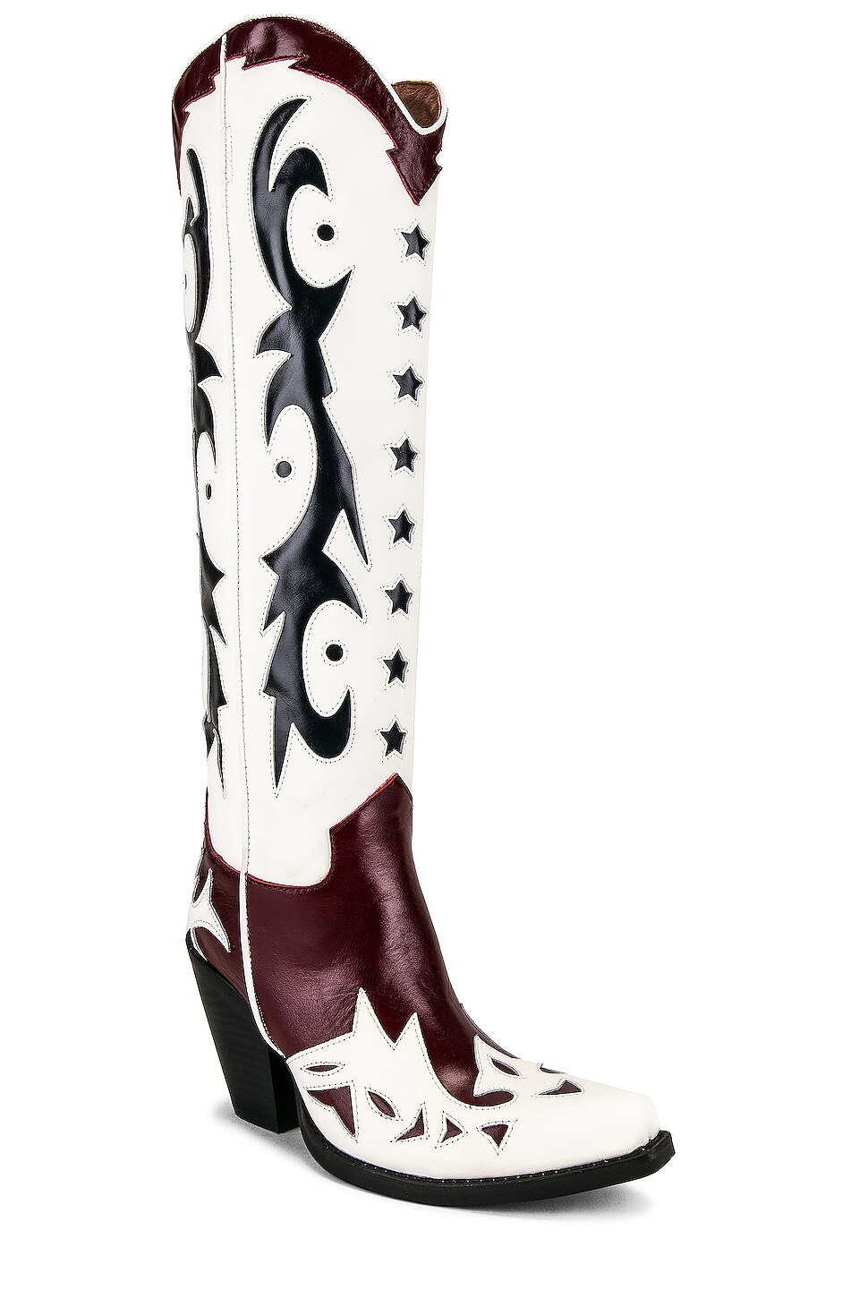 Jeffrey Campbell Starwood Boot in Red & White