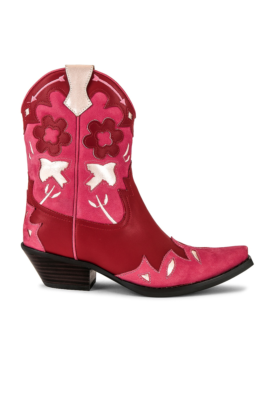Calvera Western Boot in Pink. Revolve Women Shoes Boots Heeled Boots 