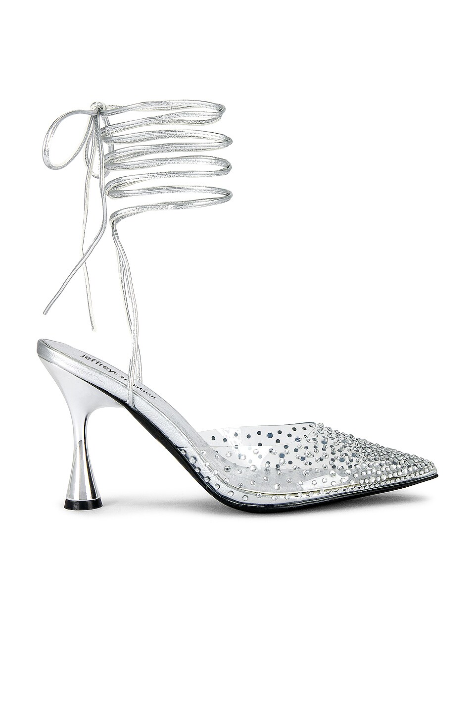 Jeffrey Campbell Baddie Pump in Silver Clear | REVOLVE