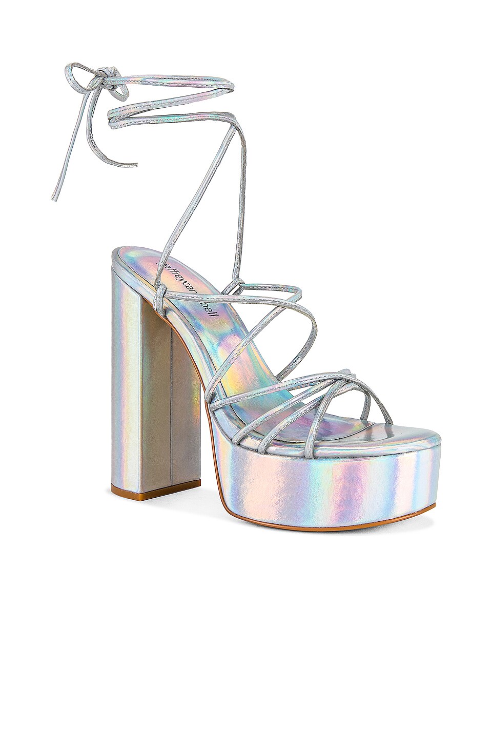 Jeffrey Campbell Sultry Platform Sandal in Silver Metallic