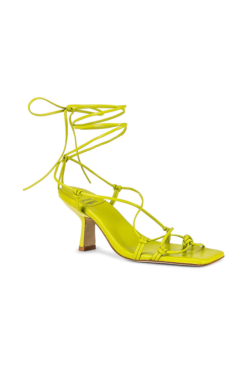 Jeffrey Campbell Vipera Heeled Sandal in Light Green