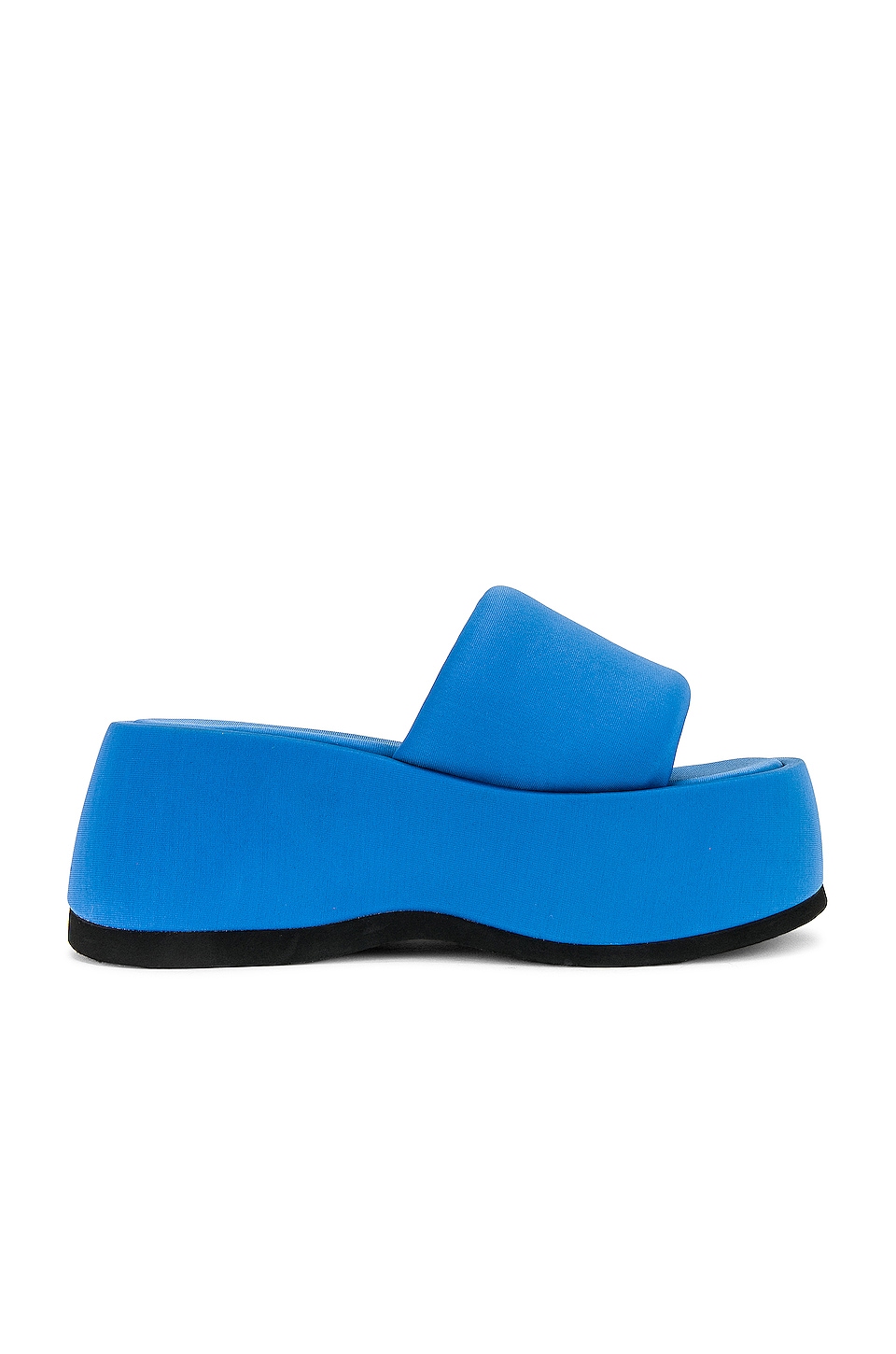 Jeffrey Campbell Txt Me Platform Sandal in Blue Neoprene | REVOLVE